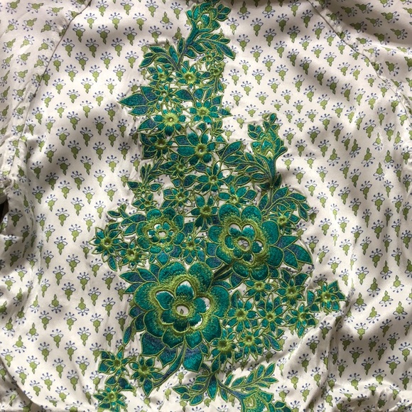 Anthropologie Tiny Editions Embroidered Bomber Jacket - Picture 7 of 8